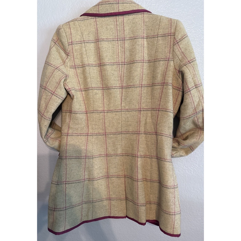 Ness Scotland Wool Blend Plaid Blazer Tweed Riding Equestrian US 8 UK 10 - Picture 2 of 10